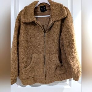 SOLD Teddy jacket M cotton on
